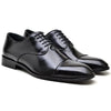 Zapatos de vestir Oxford de cuero negro para hombre
