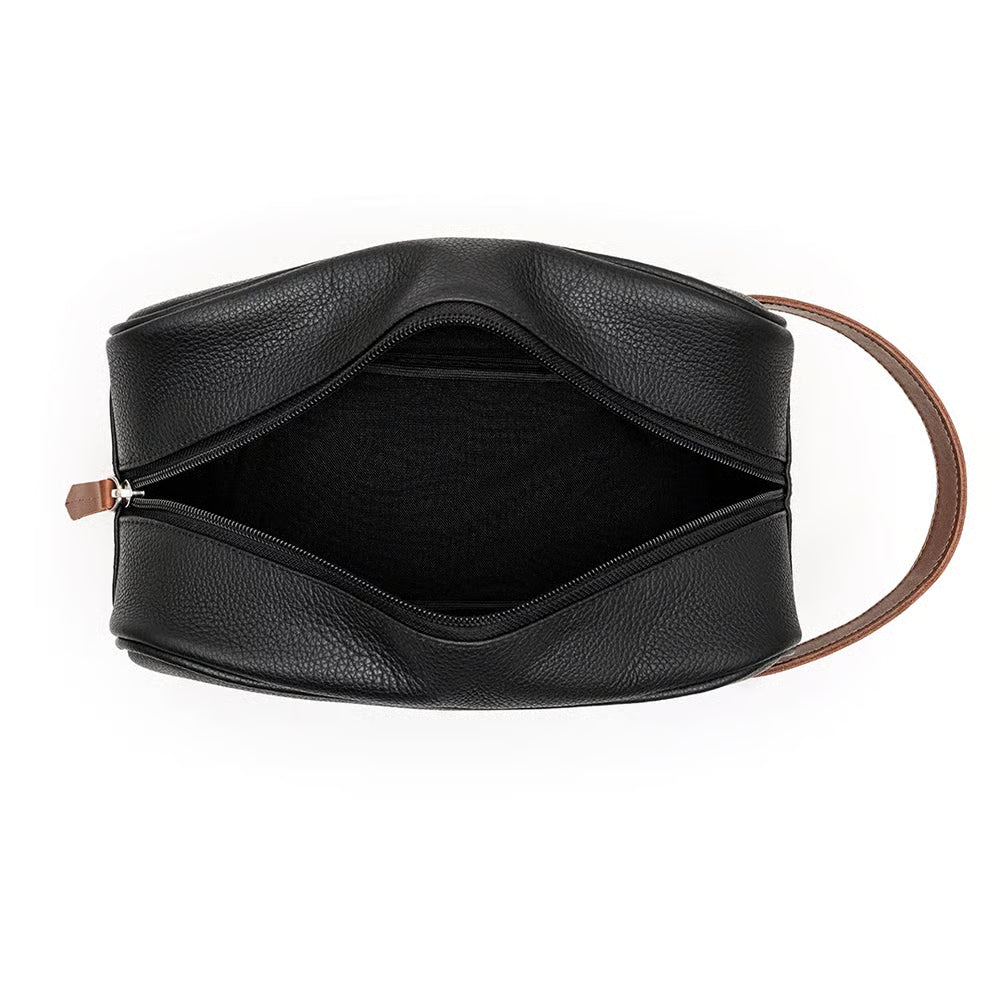 Neceser de piel negra MJ2