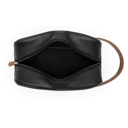 Neceser de piel negra MJ2