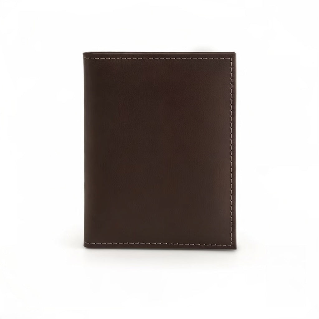 Cartera de cuero marrón