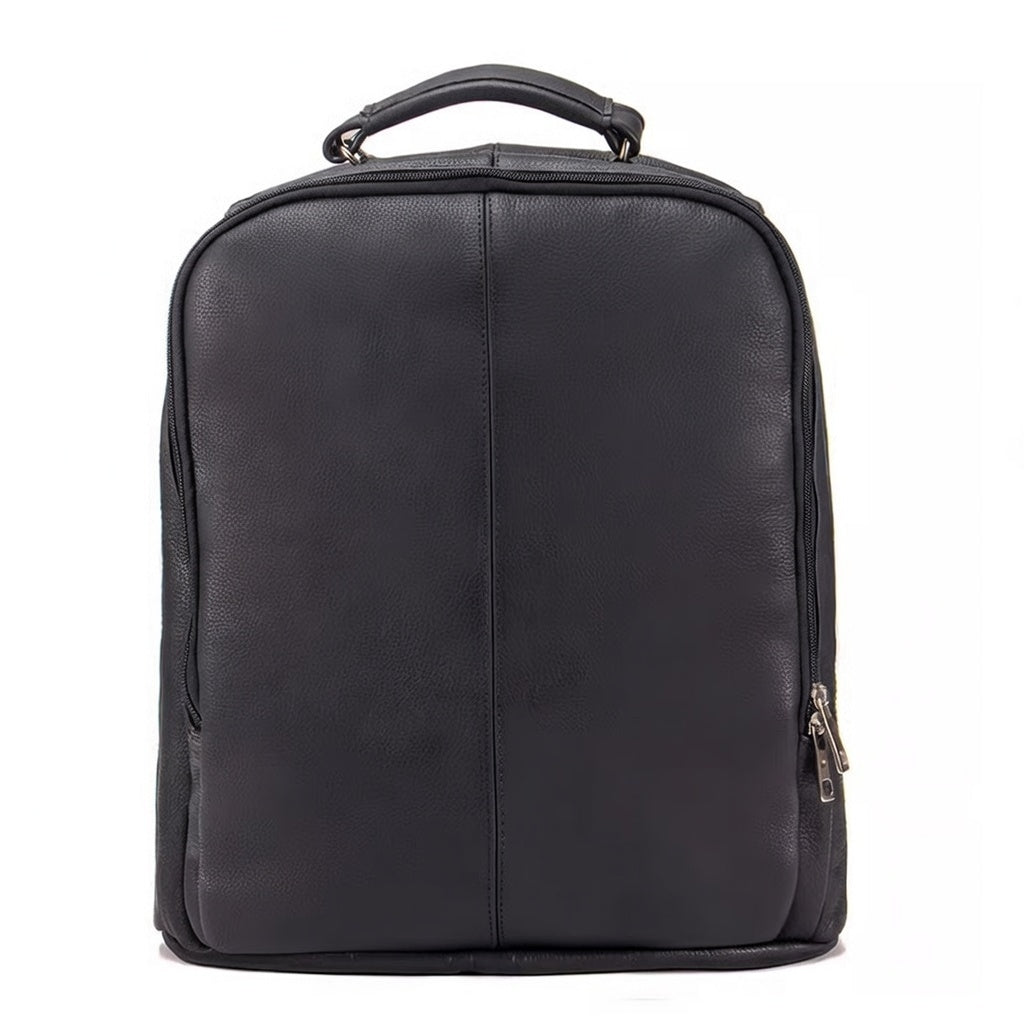 Mochila de cuero negra