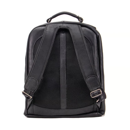 Mochila de cuero negra