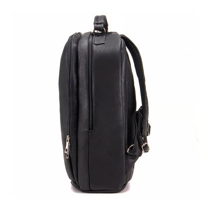 Mochila de cuero negra